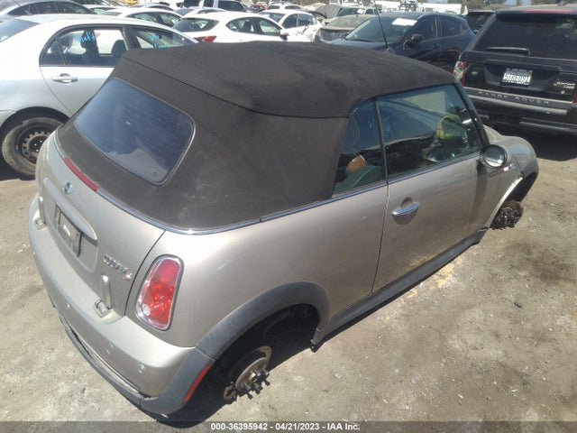 2008 MINI COOPER CONVERTIBLE S VIN: WMWRH33548TL97180