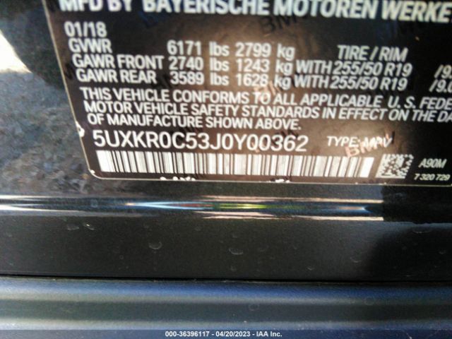 5UXKR0C53J0Y00362 BMW X5 Xdrive35i