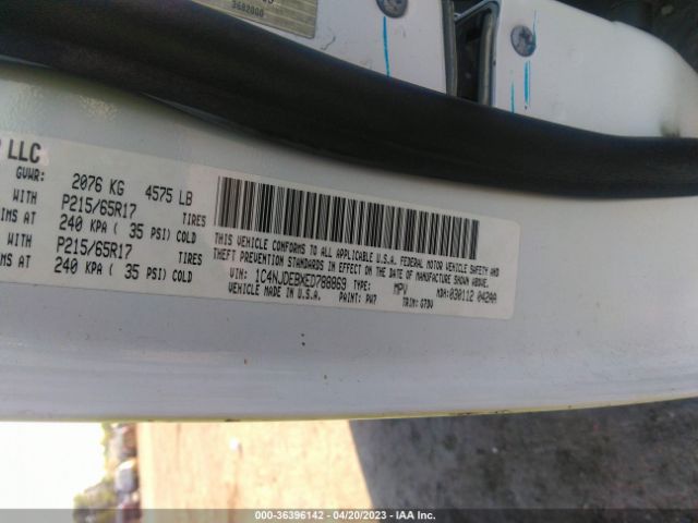 1C4NJDEBXED788869 Jeep Compass Latitude