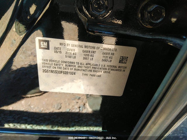 2G61N5S30F9281924 Cadillac XTS LUXURY
