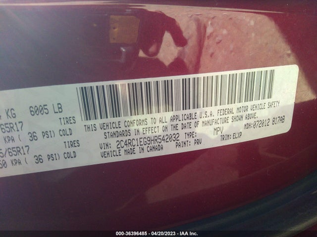 2C4RC1EG9HR542032 Chrysler Pacifica Touring-l Plus