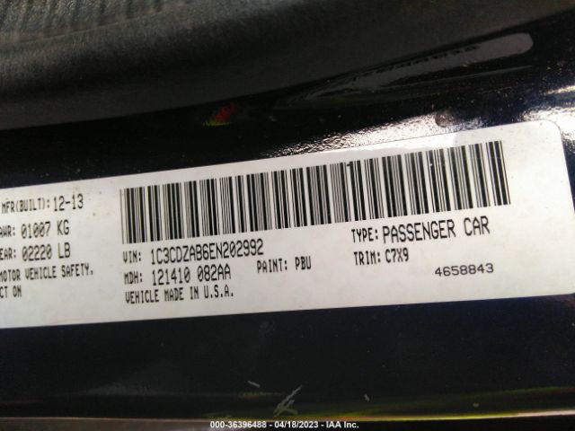 1C3CDZAB6EN202992 Dodge AVENGER SE