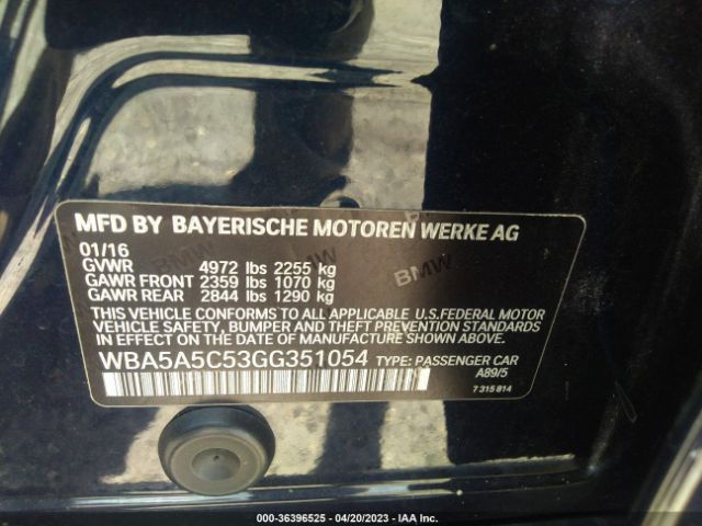 WBA5A5C53GG351054 BMW 5 Series 528i