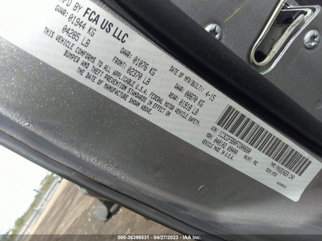 Dodge DART SXT 2015 1C3CDFBB0FD300680 Image 9