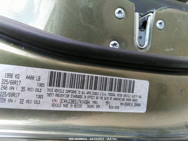 3C4NJCBB3JT414364 Jeep Compass Latitude