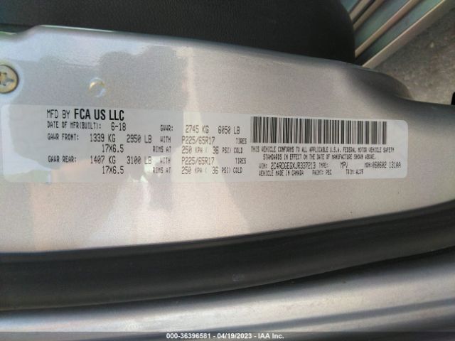 2C4RDGEGXJR337213 Dodge Grand Caravan Gt