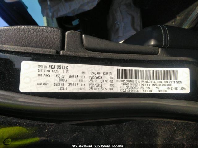 1C4RJFBGXFC214700 Jeep Grand Cherokee Limited