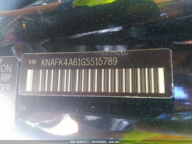 KNAFK4A61G5515789 KIA FORTE LX