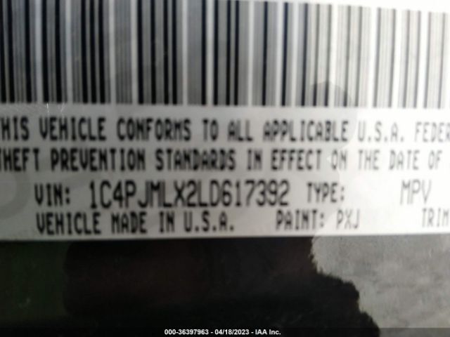 1C4PJMLX2LD617392 Jeep Cherokee Altitude