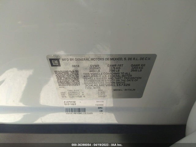 GMC Terrain Sle 2019 3GKALMEV8KL157325 Image 9