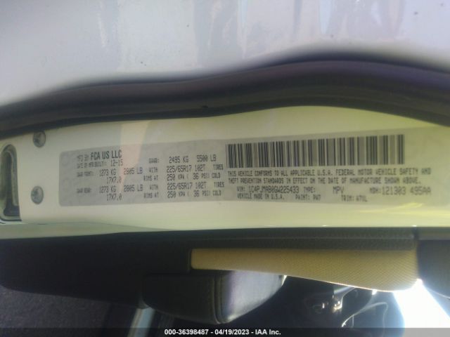 1C4PJMAB0GW225433 Jeep Cherokee Sport