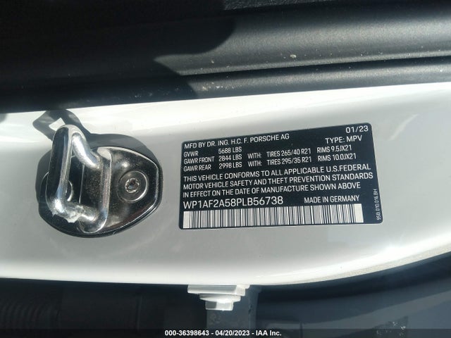 2023 PORSCHE MACAN GTS VIN: WP1AF2A58PLB56738