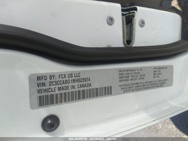 Chrysler 300 2021 2C3CCABG1MH523974 Image 9