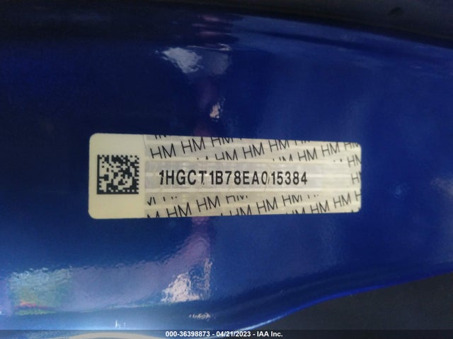 Honda ACCORD EX 2014 1HGCT1B78EA015384 Image 9
