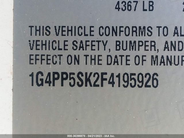 1G4PP5SK2F4195926 Buick Verano
