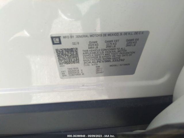 3GKALPEV5ML335292 GMC Terrain Slt