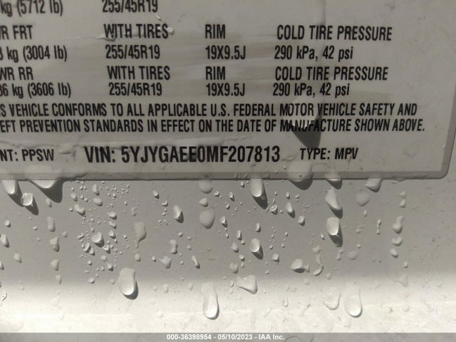 Tesla Model Y Long Range 2021 5YJYGAEE0MF207813 Image 9