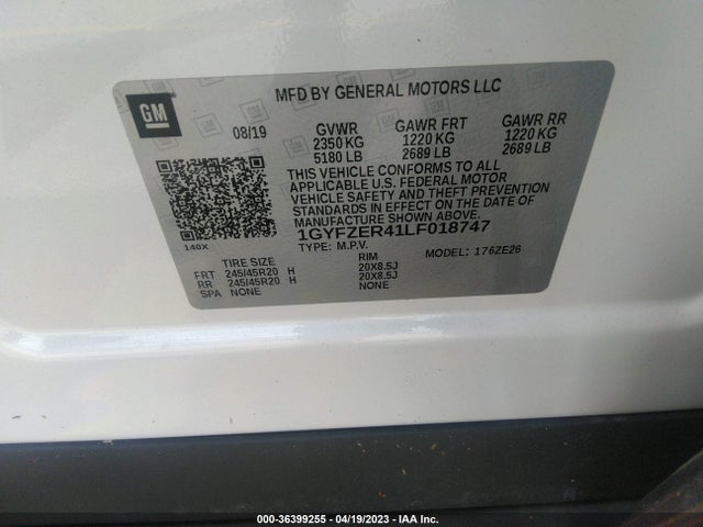 1GYFZER41LF018747 Cadillac Xt4 Fwd Sport
