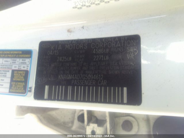 KNAGM4AD7G5094612 KIA OPTIMA HYBRID