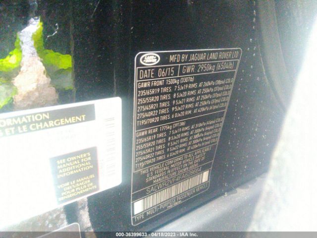 SALWR2VF4FA628664 Land Rover Range Rover Sport Hse