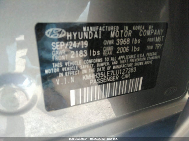 Hyundai ELANTRA GT 2020 KMHH35LE7LU127383 Image 9