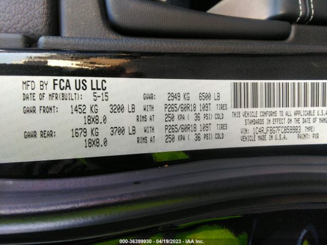 1C4RJFBG7FC859983 Jeep Grand Cherokee Limited