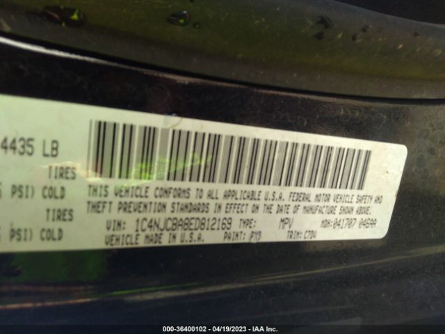 1C4NJCBA8ED812169 Jeep Compass Sport