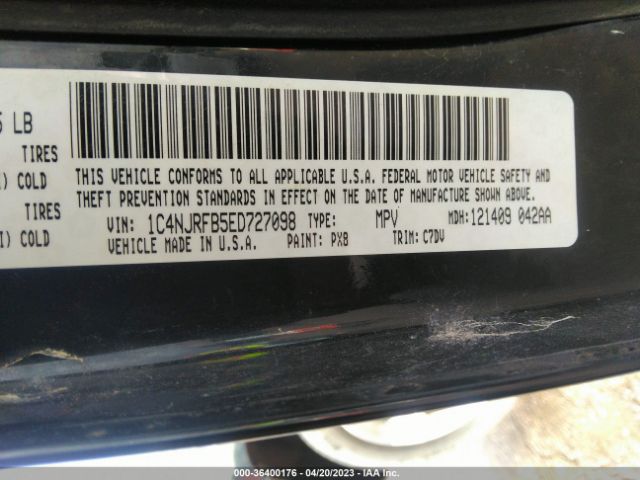 1C4NJRFB5ED727098 Jeep Patriot Latitude