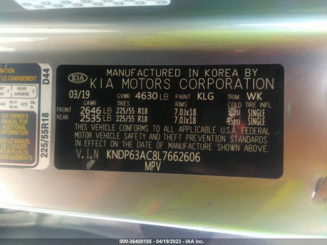 KNDP63AC8L7662606 KIA SPORTAGE S