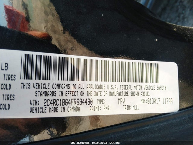 2C4RC1BG4FR694480 Chrysler Town & Country Touring