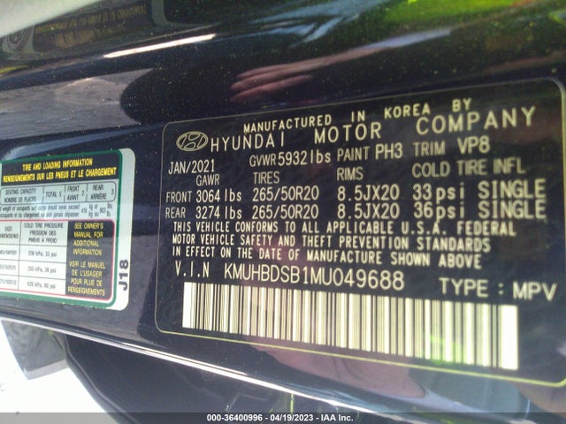 2021 Genesis GV80, VIN: KMUHBDSB1MU049688