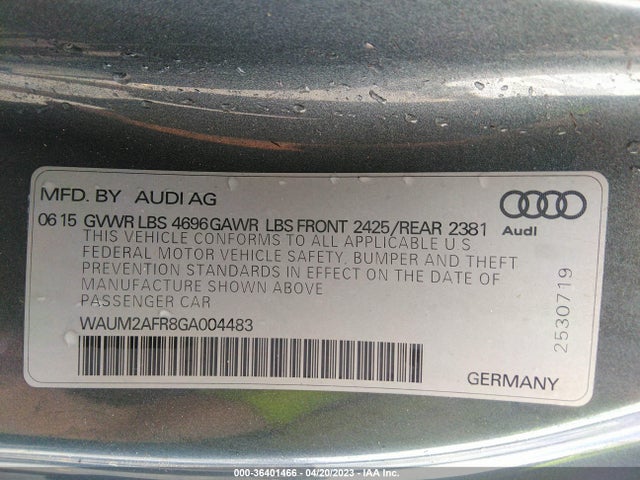 WAUM2AFR8GA004483 Audi A5 Premium Plus