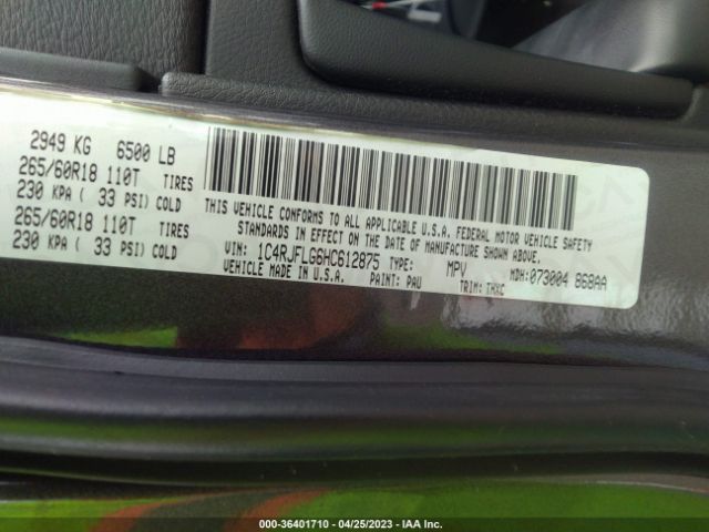 1C4RJFLG6HC612875 Jeep Grand Cherokee Trailhawk
