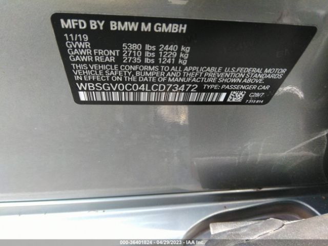 WBSGV0C04LCD73472 BMW M8