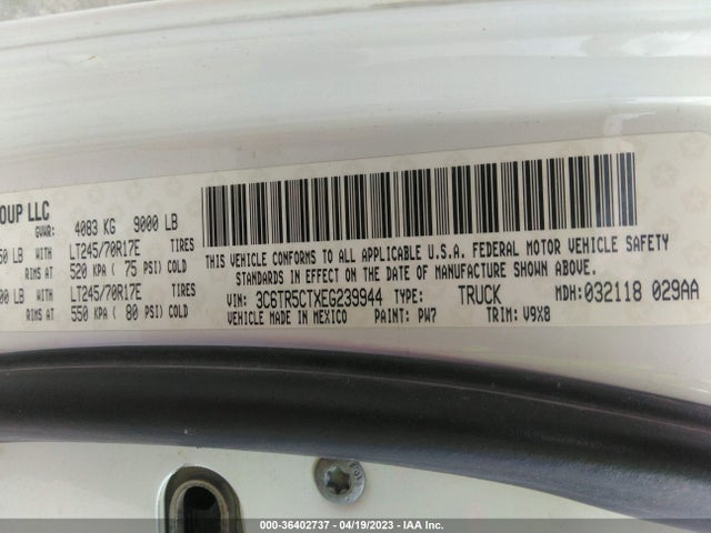 RAM 2500 Tradesman 2014 3C6TR5CTXEG239944 Image 9