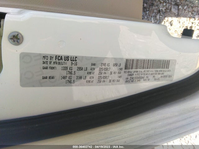 Dodge Grand Caravan Se 2017 2C4RDGBG8HR566407 Image 9