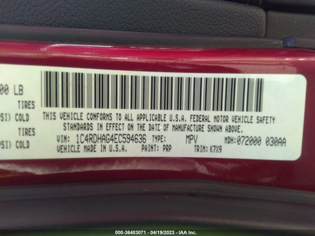 Dodge Durango Sxt 2014 1C4RDHAG4EC594636 Image 9