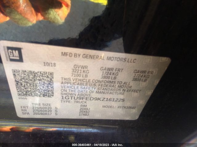 1GTU9FED9KZ161225 GMC Sierra 1500 Denali