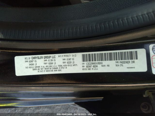 1C3CDZAB4EN109243 Dodge AVENGER SE