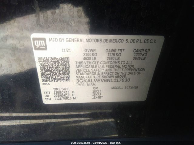3GKALVEV6NL117030 GMC Terrain Slt