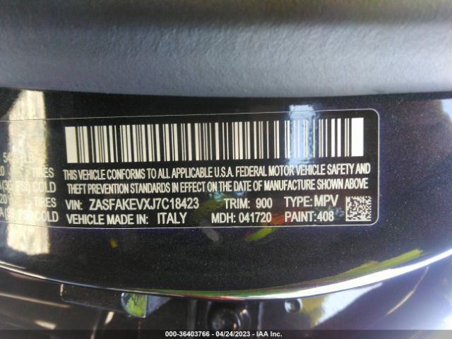 ZASFAKEVXJ7C18423 Alfa Romeo Stelvio Quadrifoglio Awd