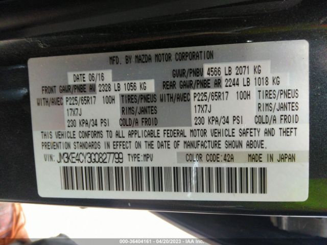 Mazda Cx-5 Touring 2016 JM3KE4CY3G0827799 Image 10