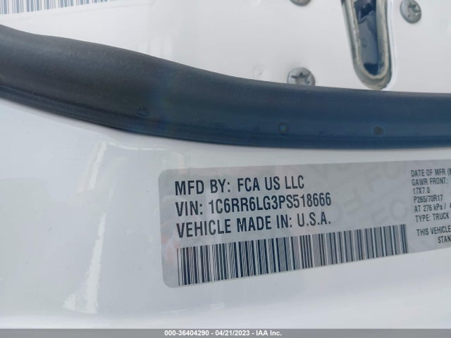 RAM 1500 Classic Slt 2023 1C6RR6LG3PS518666 Image 9