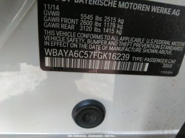 WBAYA6C57FGK16239 BMW 7 Series 740i