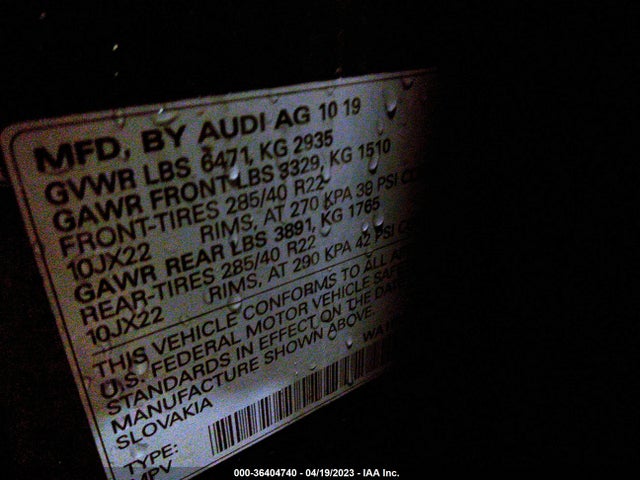 Audi Q8 Prestige 2020 WA1FVAF13LD008585 Image 9