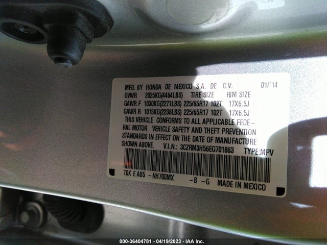 Honda CR-V EX 2014 3CZRM3H56EG701863 Image 9
