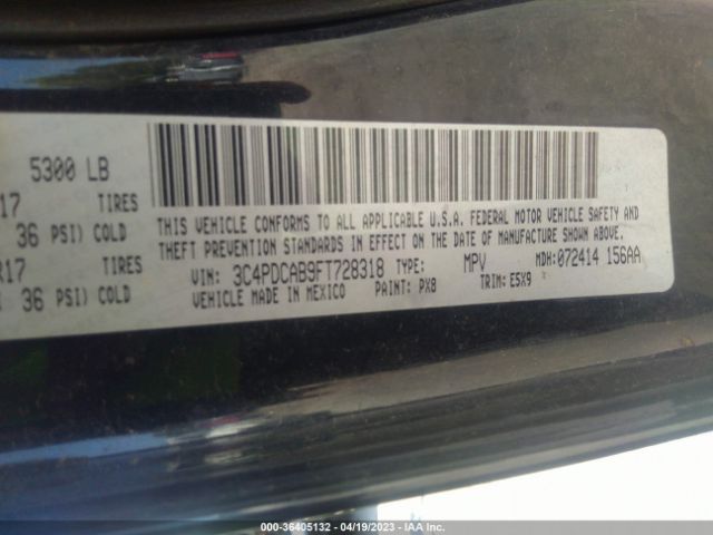 3C4PDCAB9FT728318 Dodge Journey American Value Pkg