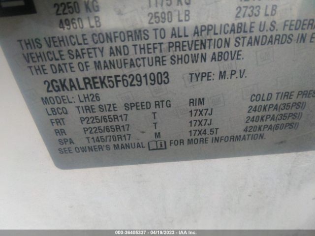 2GKALREK5F6291903 GMC Terrain Sle