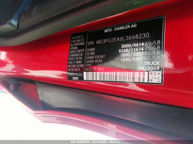 WD3PG2EA6L3668230 Mercedes-Benz METRIS CARGO VAN
