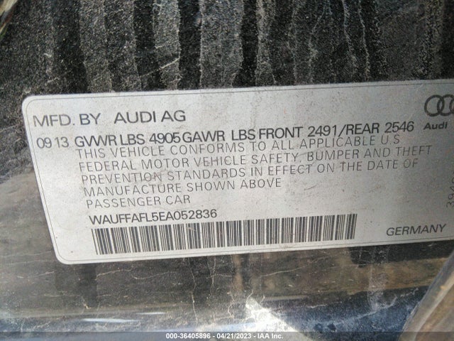 WAUFFAFL5EA052836 Audi A4 Premium Plus